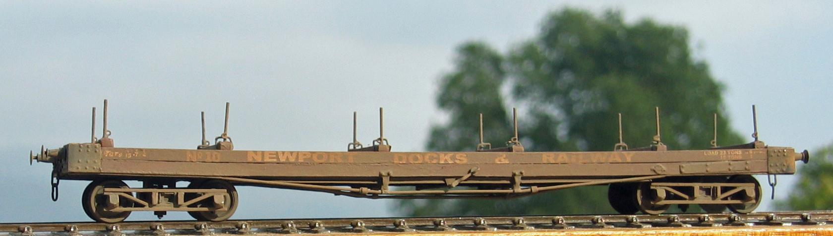 Model of Newport Docks & Railway Bogie Bolster No.10 by Andrew Nummelin