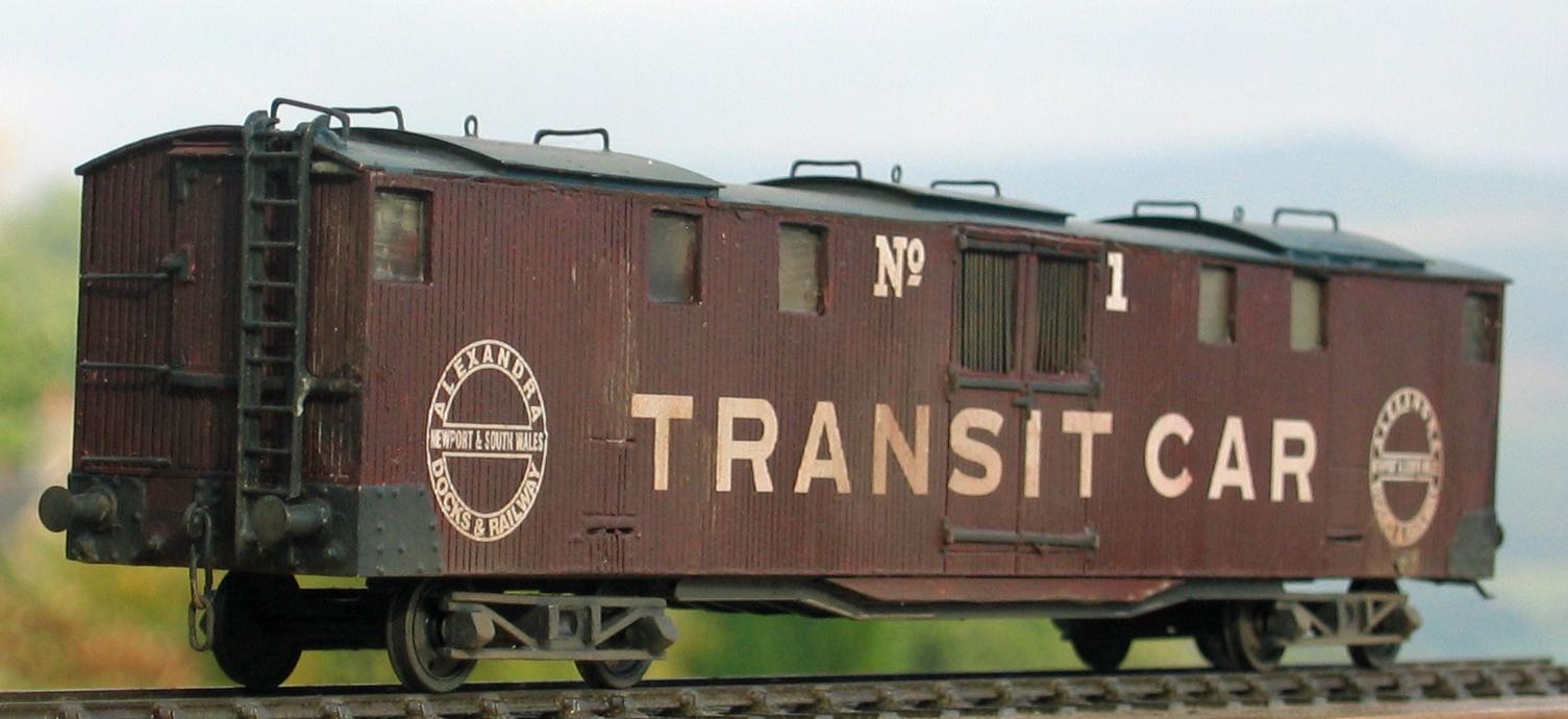 Model of AD&R Transit Car No.1 by Andrew Nummelin