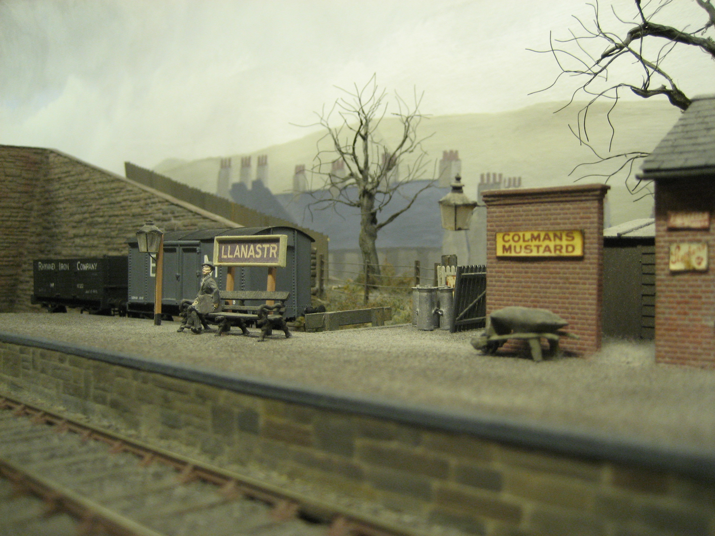 Llanastr with village beyond